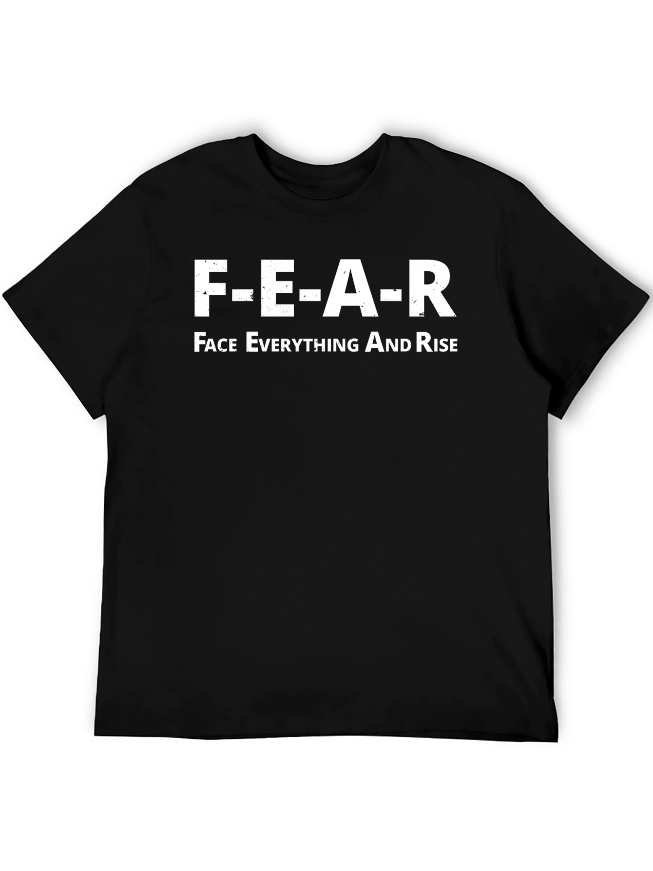 FEAR Face Everything And Rise Black Graphic T-Shirt