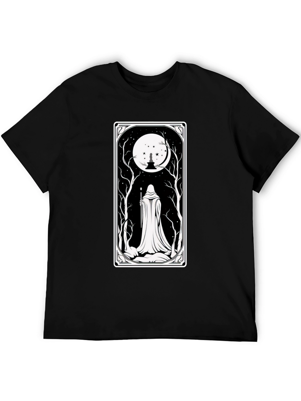 Mystic Night Tarot Card T-Shirt