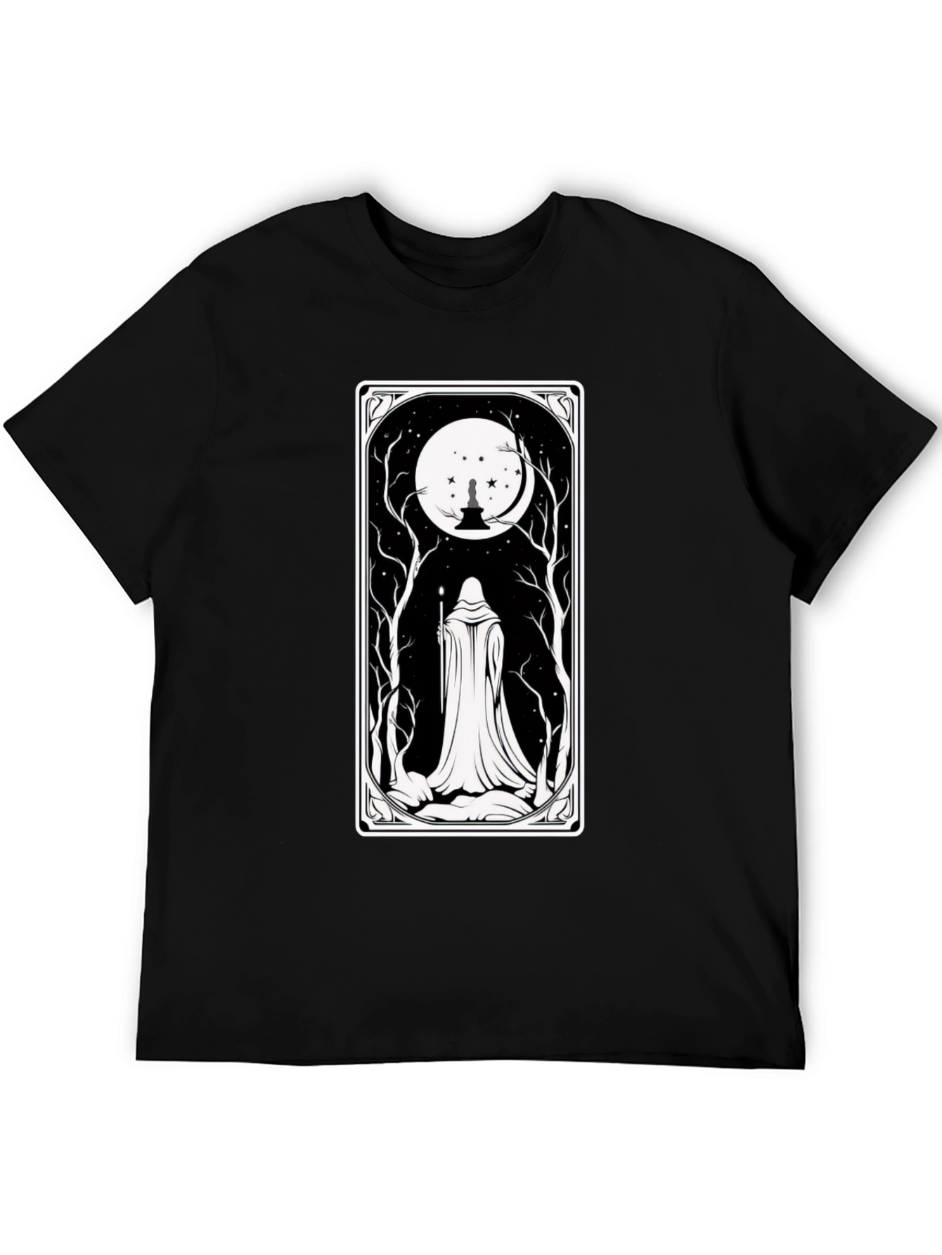 Mystic Night Tarot Card T-Shirt
