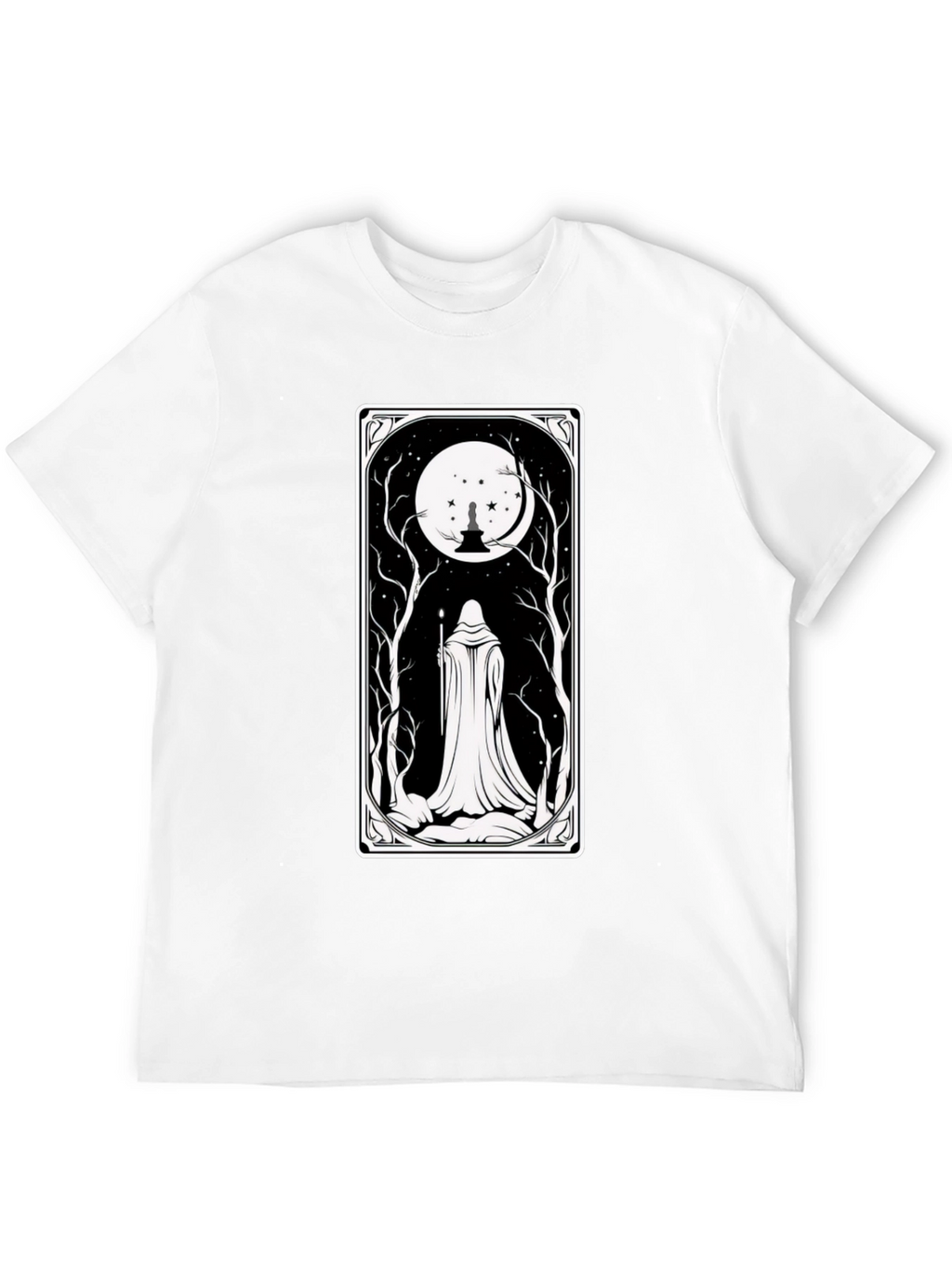 Mystic Night Tarot Card T-Shirt