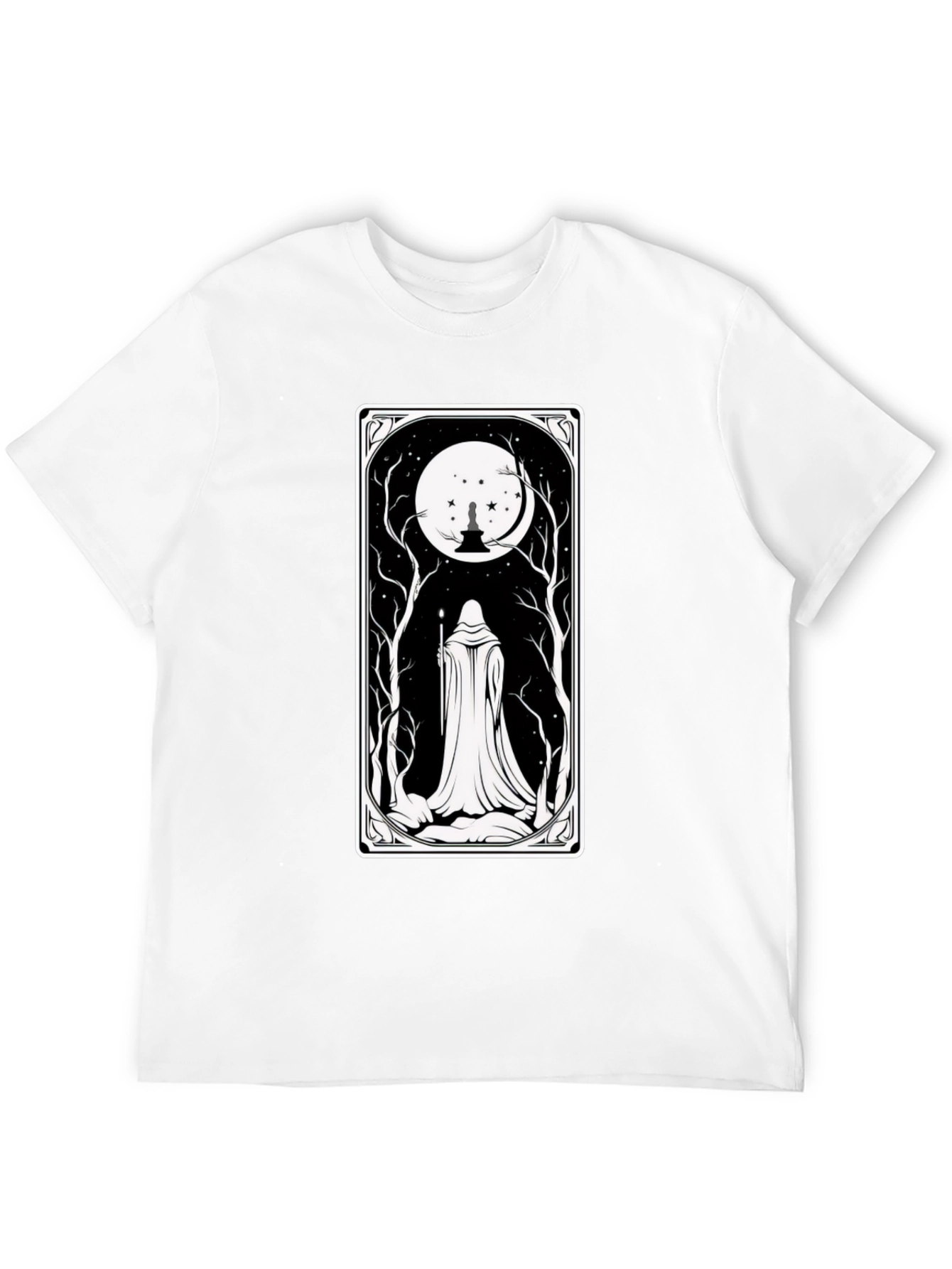 Mystic Night Tarot Card T-Shirt