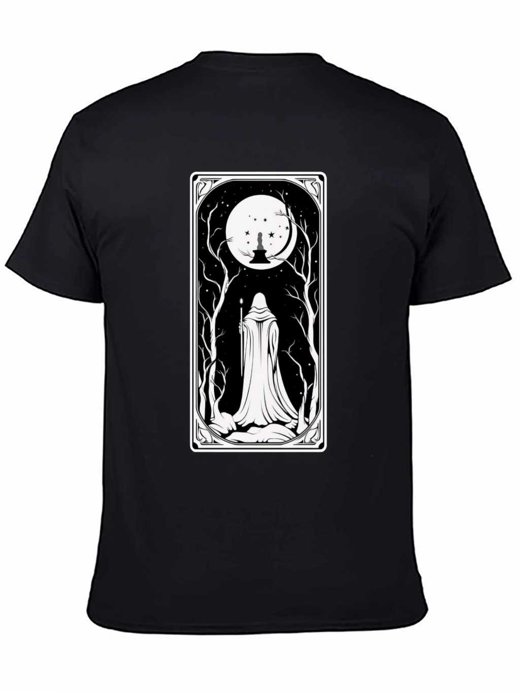 Mystic Night Tarot Card T-Shirt