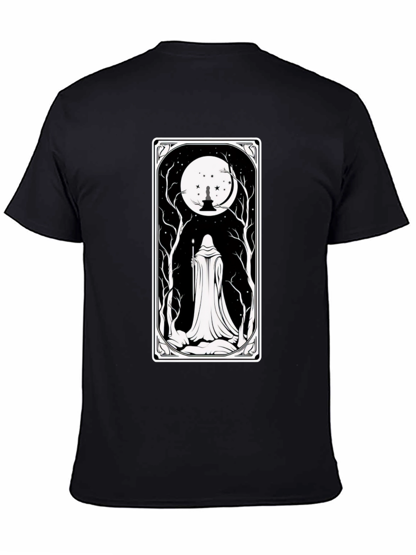 Mystic Night Tarot Card T-Shirt