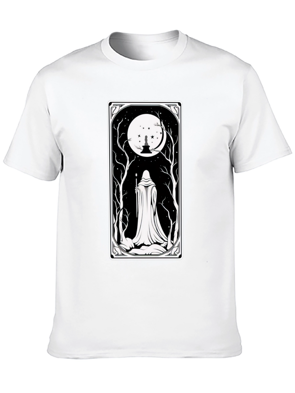Mystic Night Tarot Card T-Shirt