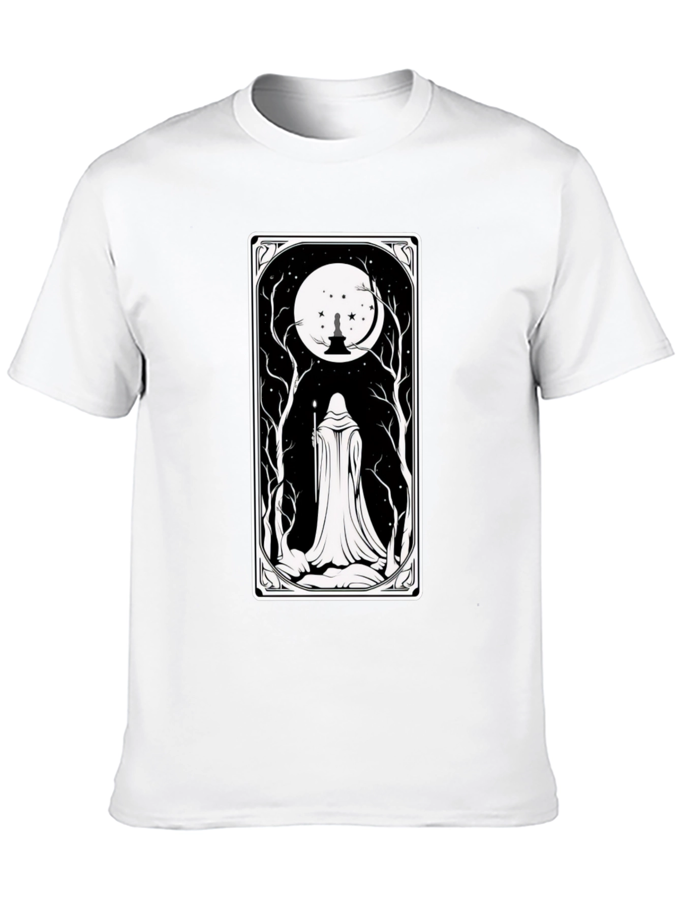 Mystic Night Tarot Card T-Shirt