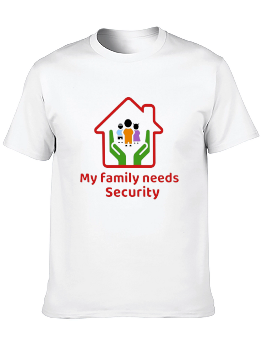Family Security T-Shirt - Black Cotton Graphic Tee