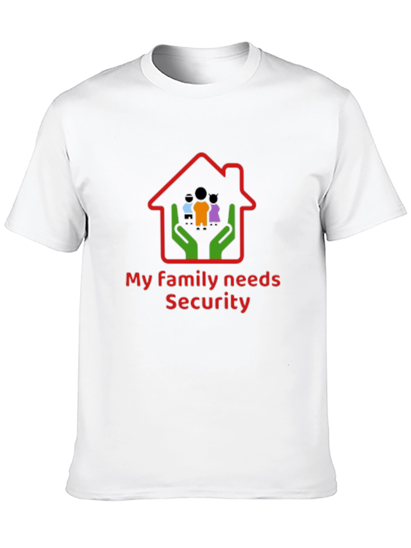 Family Security T-Shirt - Black Cotton Graphic Tee