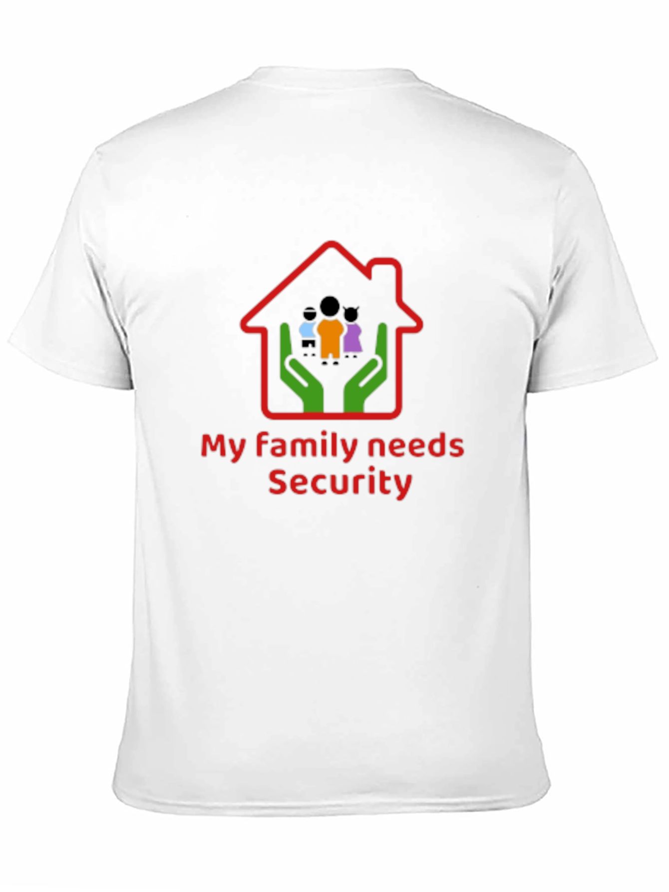 Family Security T-Shirt - Black Cotton Graphic Tee