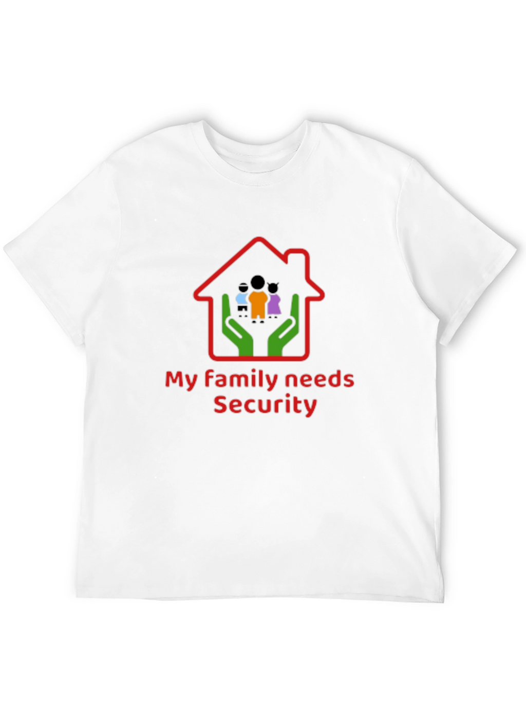 Family Security T-Shirt - Black Cotton Graphic Tee