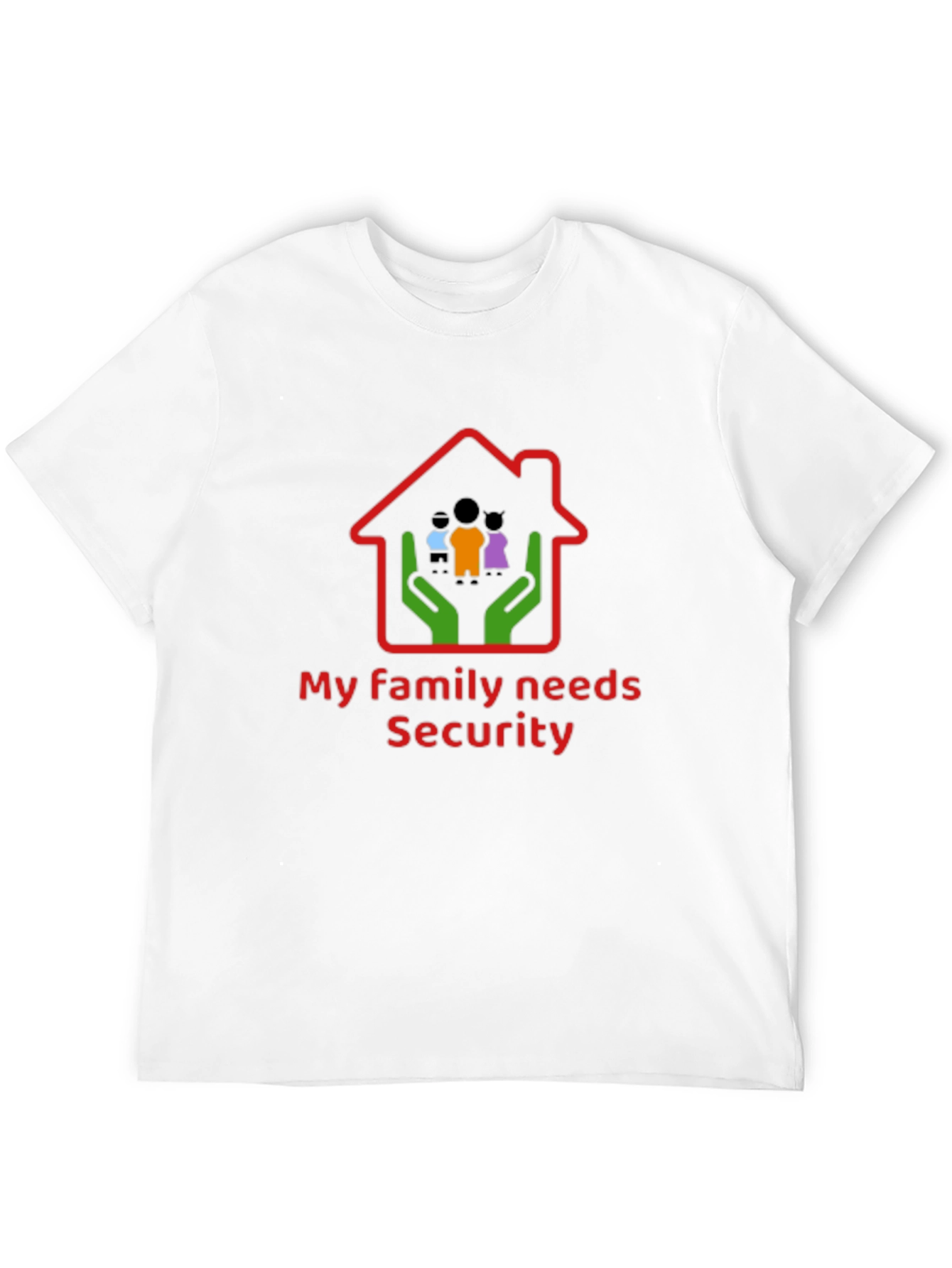 Family Security T-Shirt - Black Cotton Graphic Tee