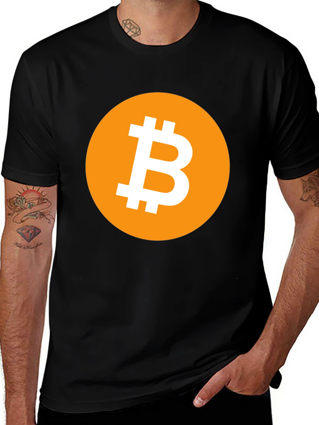 Bitcoin BTC Cryptocurrency T-Shirt - Black