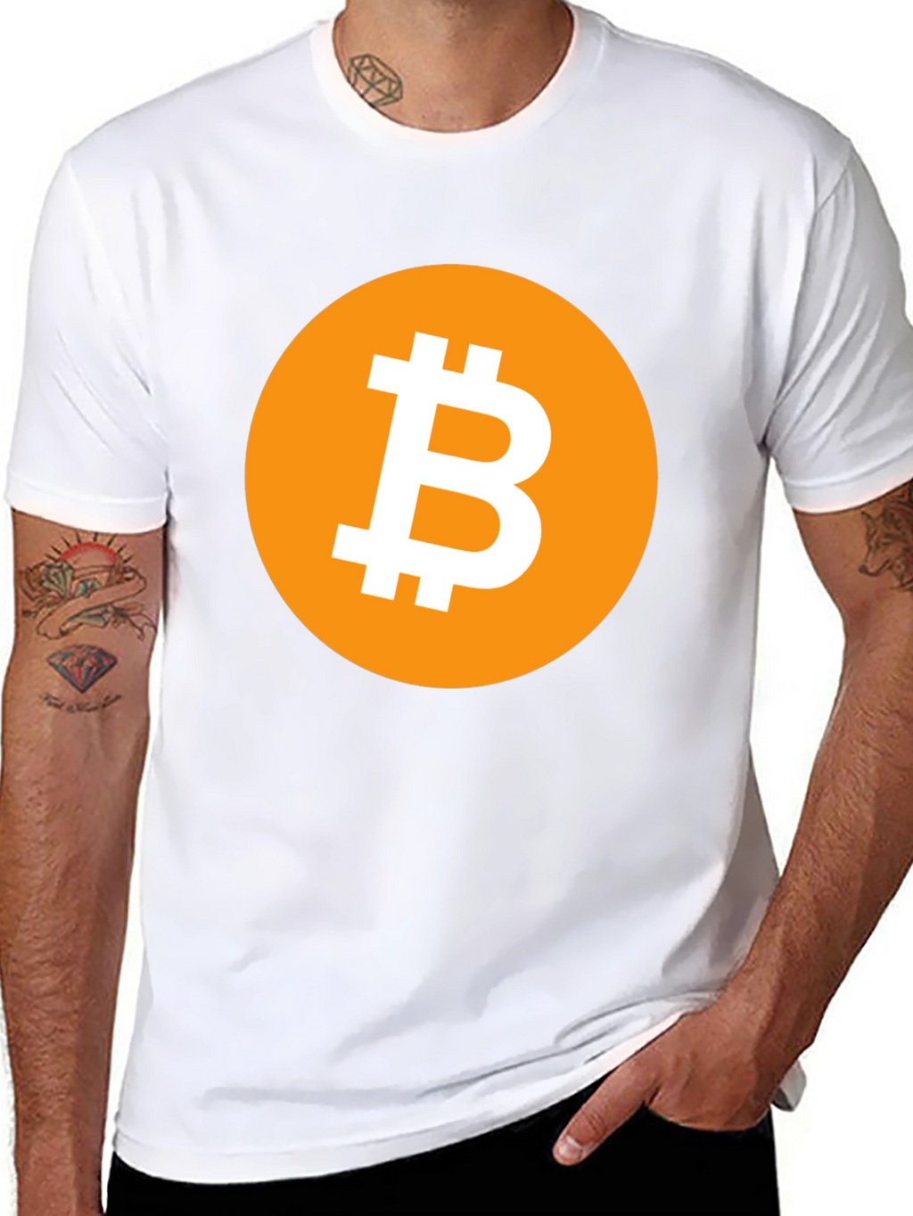 Bitcoin BTC Cryptocurrency T-Shirt - Black