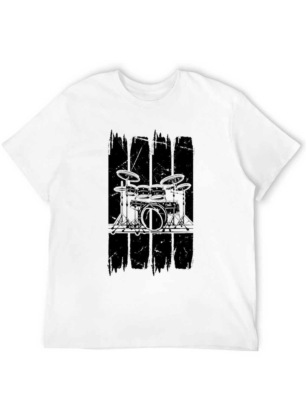 Drum Kit Graphic Black T-Shirt