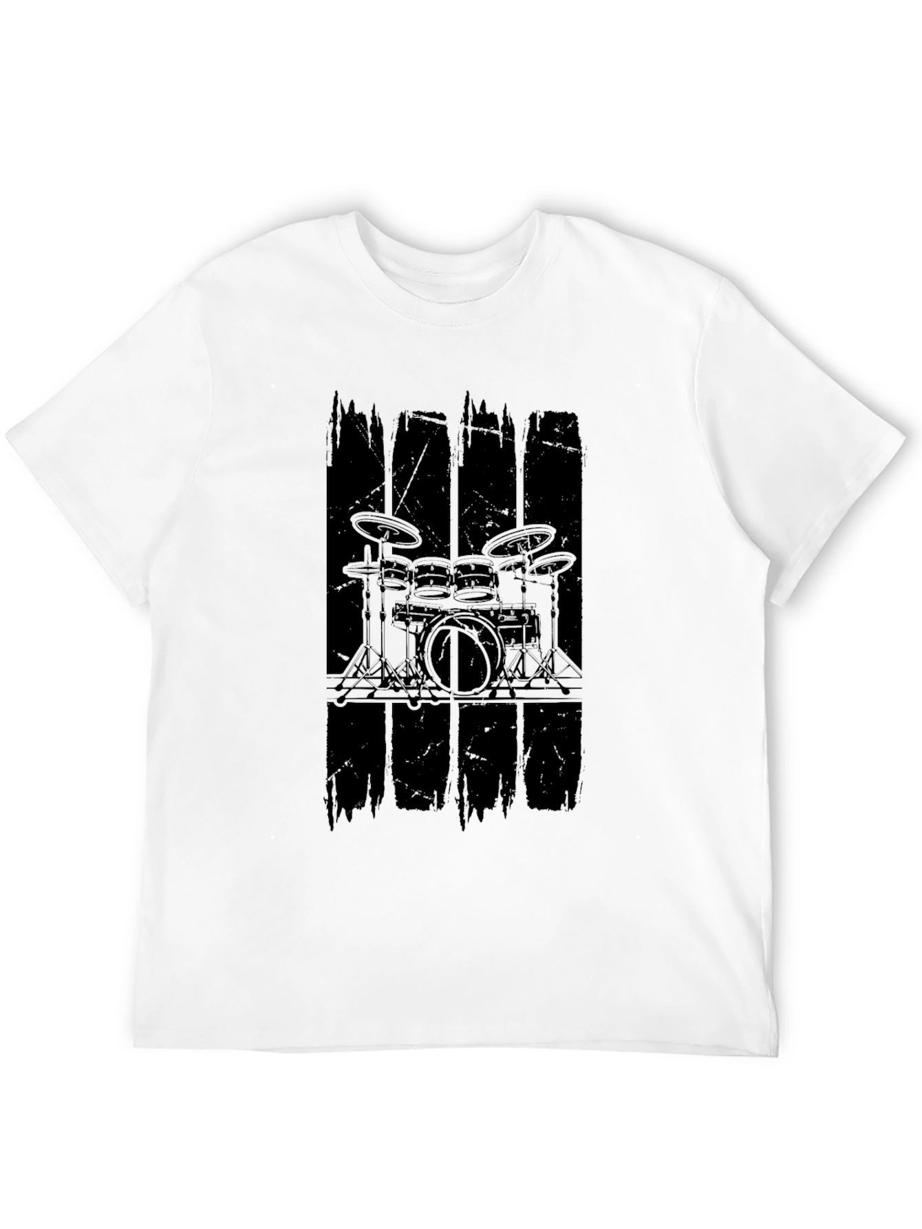 Drum Kit Graphic Black T-Shirt