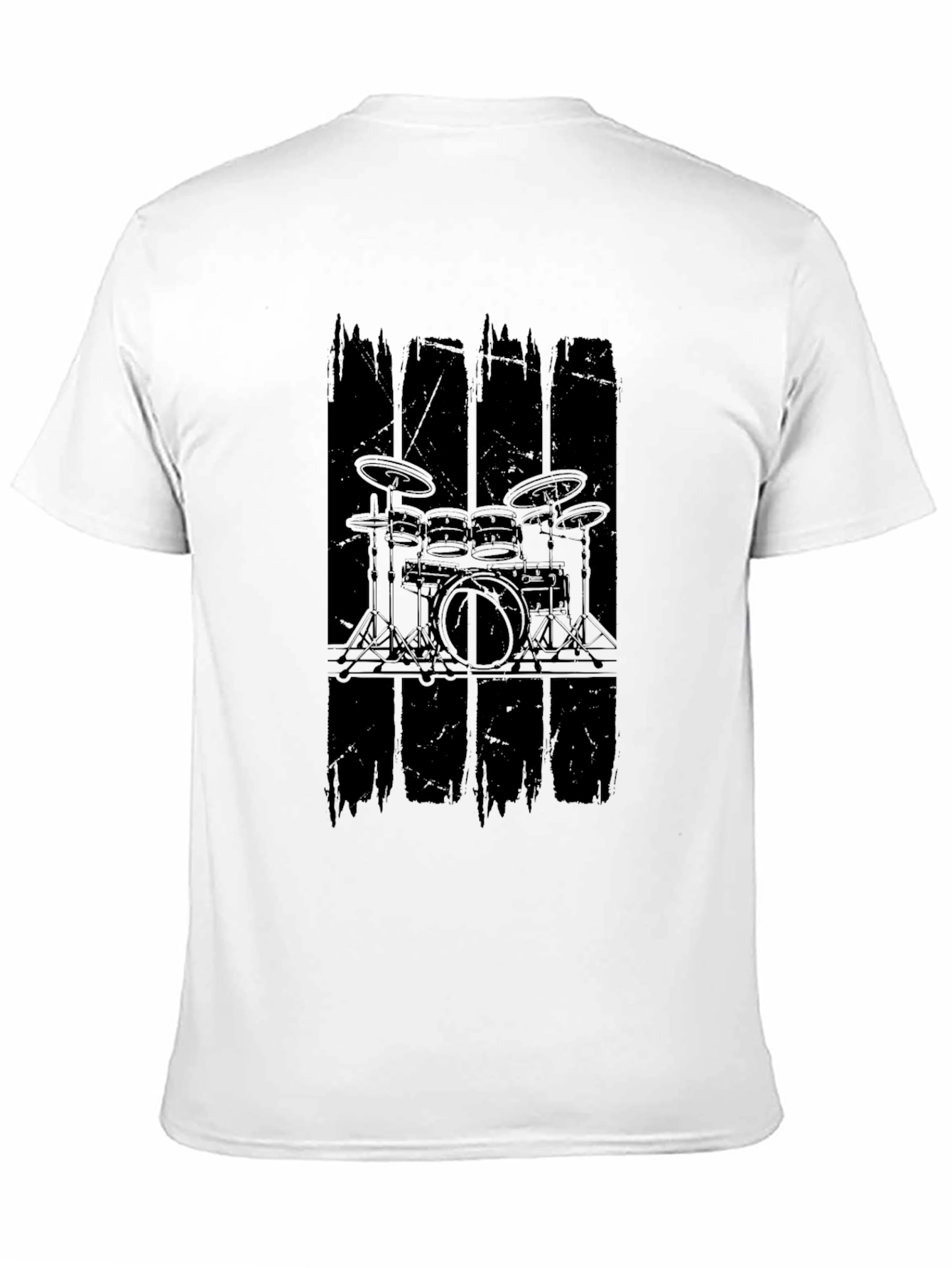 Drum Kit Graphic Black T-Shirt