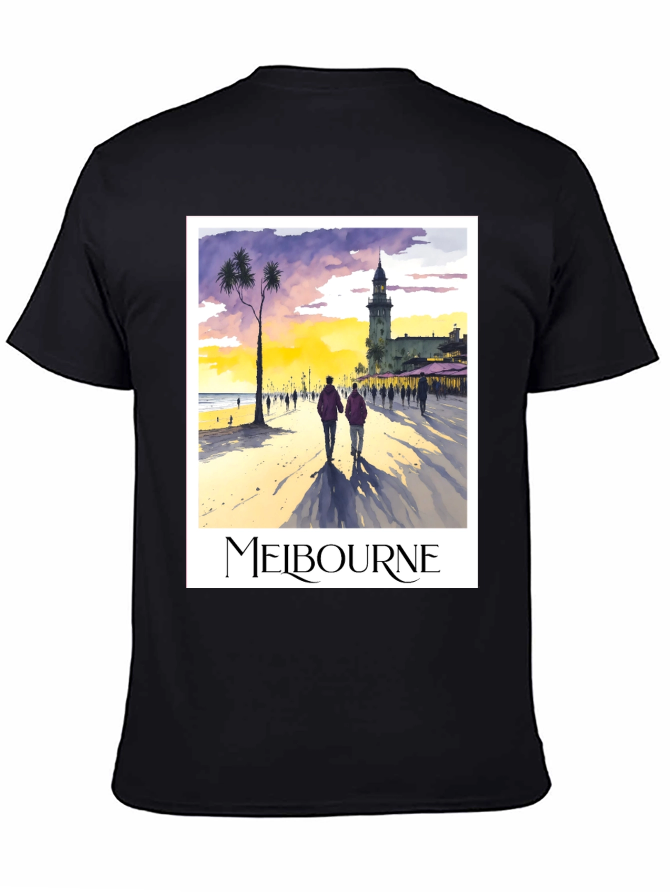 Melbourne Beach Scene Graphic Tee
