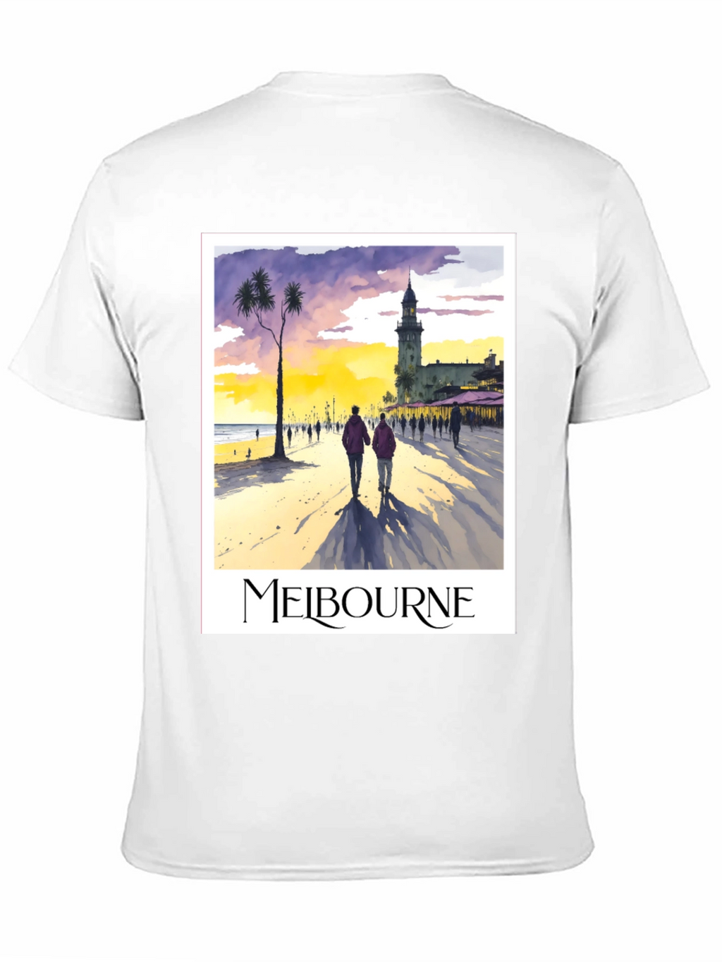 Melbourne Beach Scene Graphic Tee