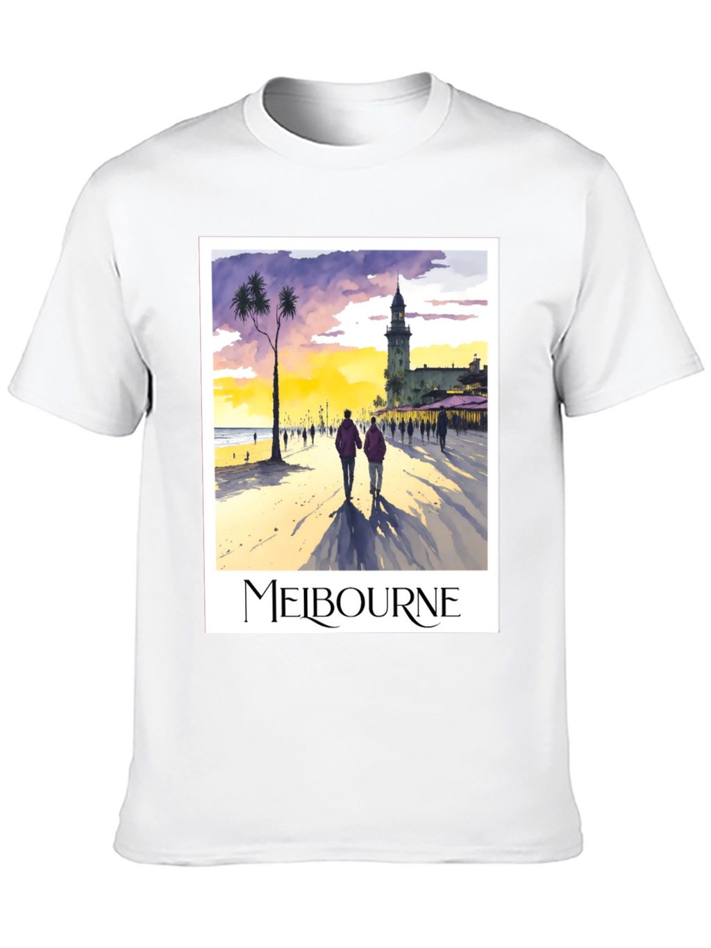 Melbourne Beach Scene Graphic Tee