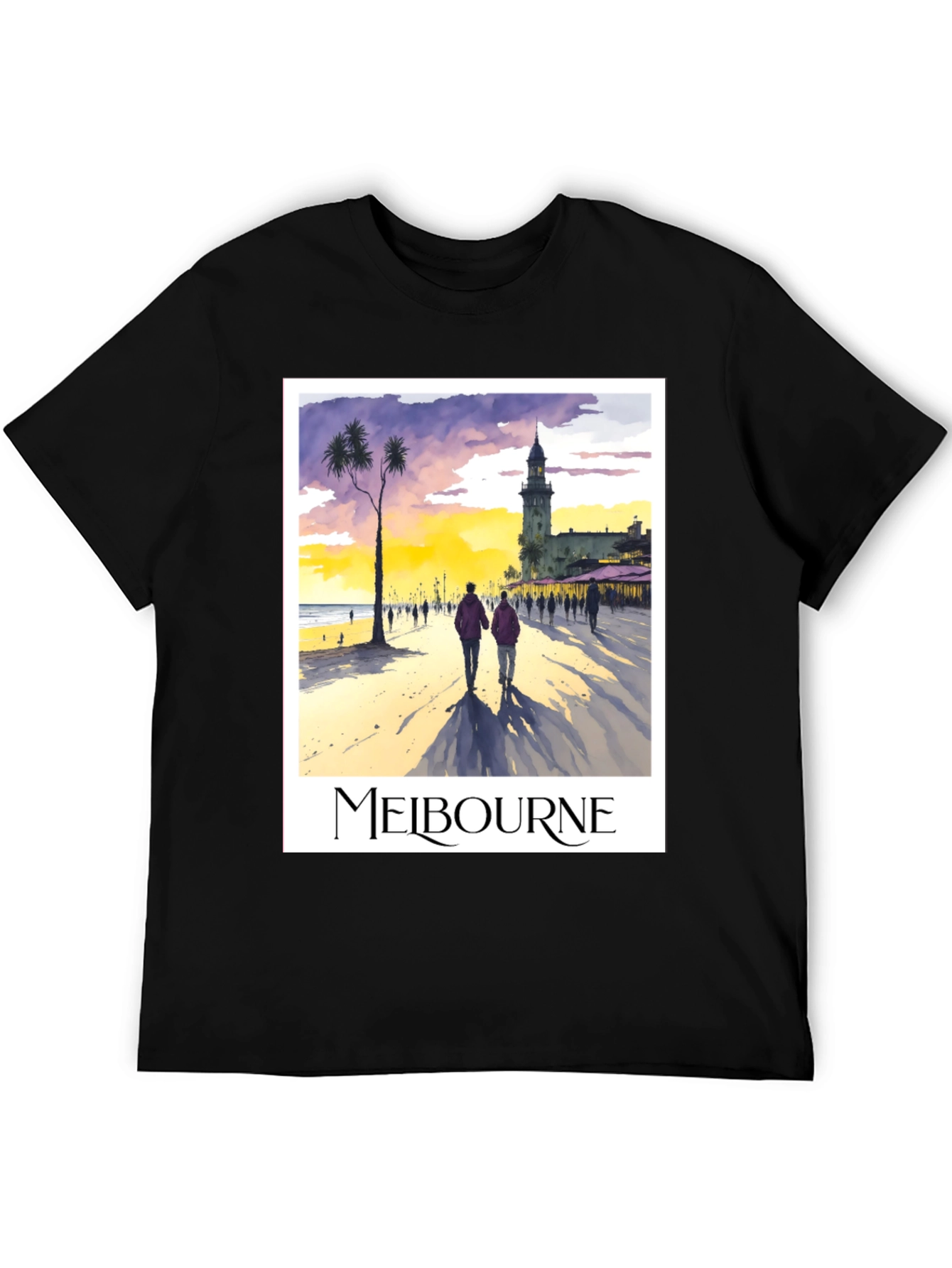 Melbourne Beach Scene Graphic Tee