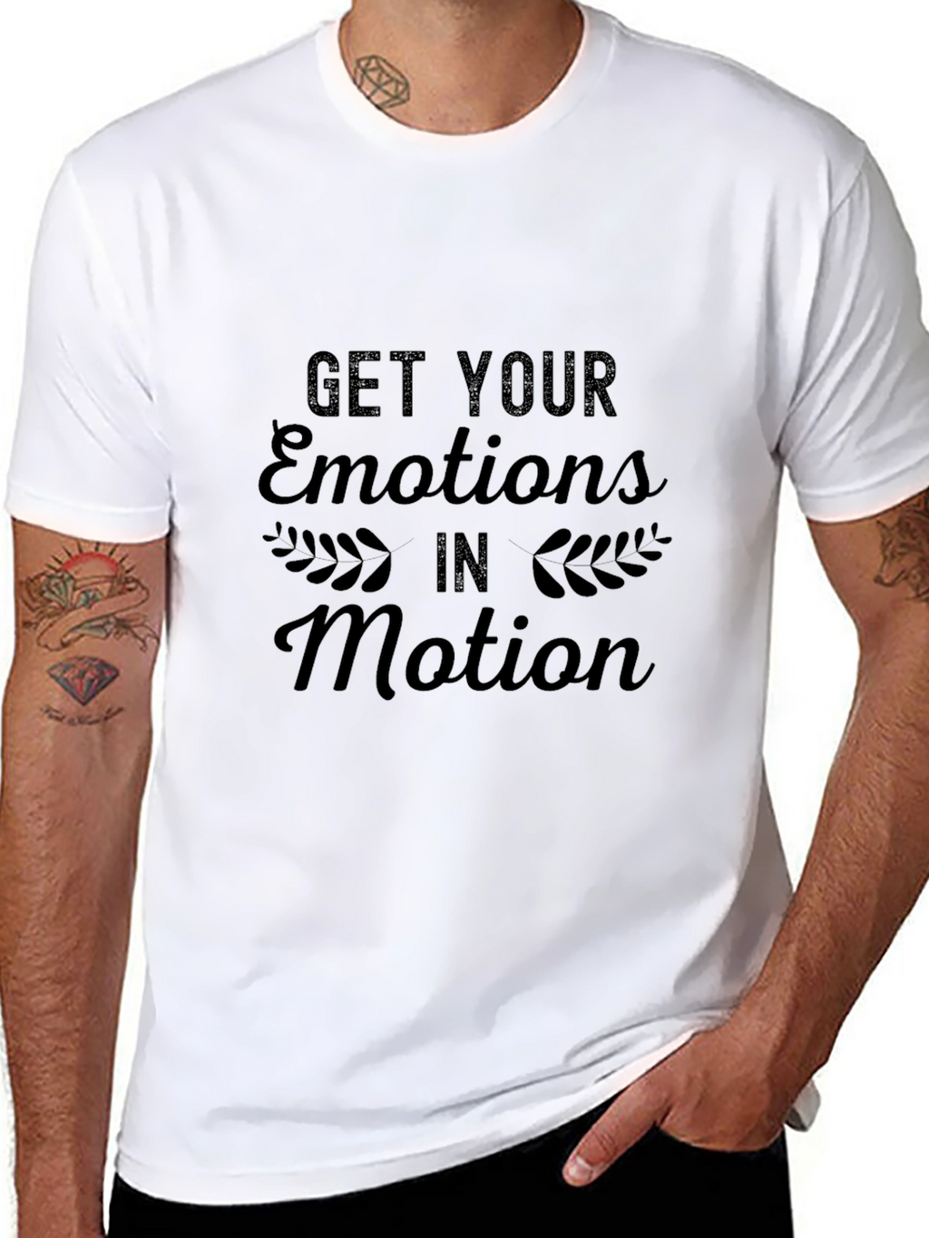 Emotions In Motion Graphic Tee - Trendy Comfort
