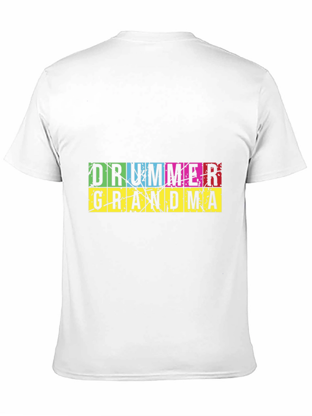 Drummer Grandma Graphic T-Shirt - Black