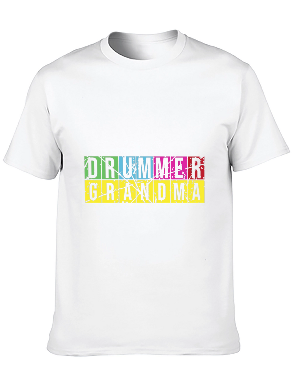 Drummer Grandma Graphic T-Shirt - Black