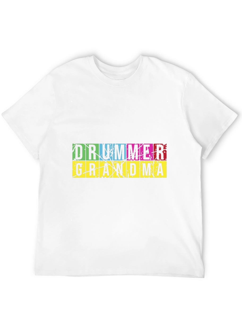 Drummer Grandma Graphic T-Shirt - Black