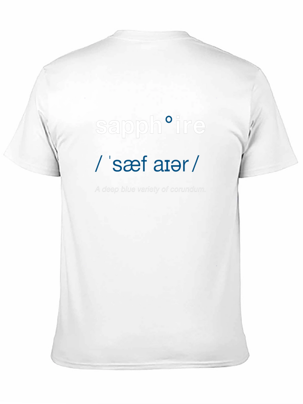 Sapphire Definition T-Shirt - Word Nerd Fashion