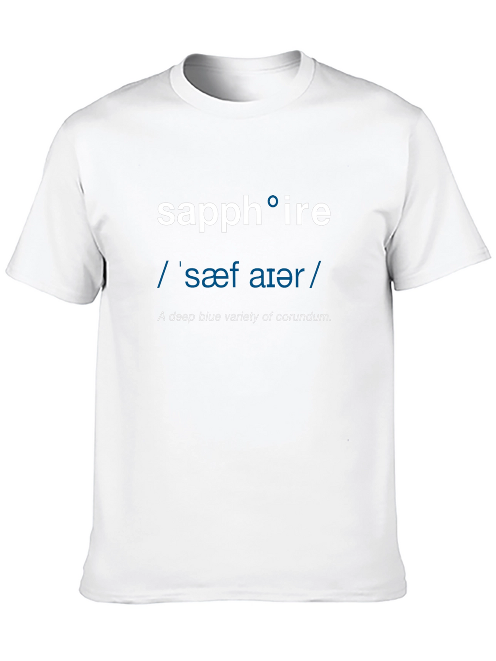 Sapphire Definition T-Shirt - Word Nerd Fashion