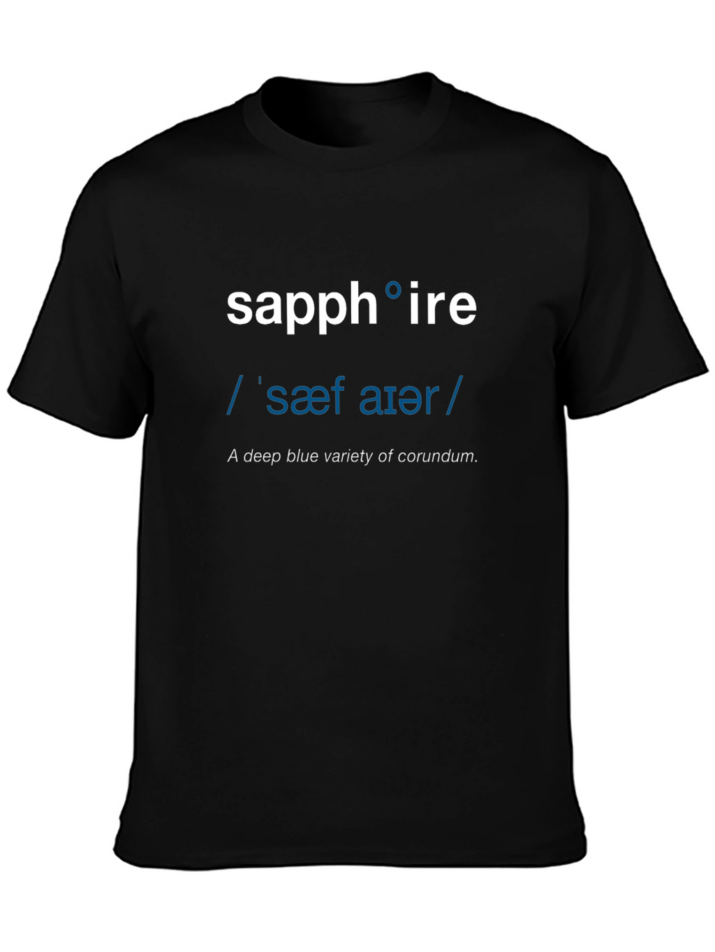 Sapphire Definition T-Shirt - Word Nerd Fashion