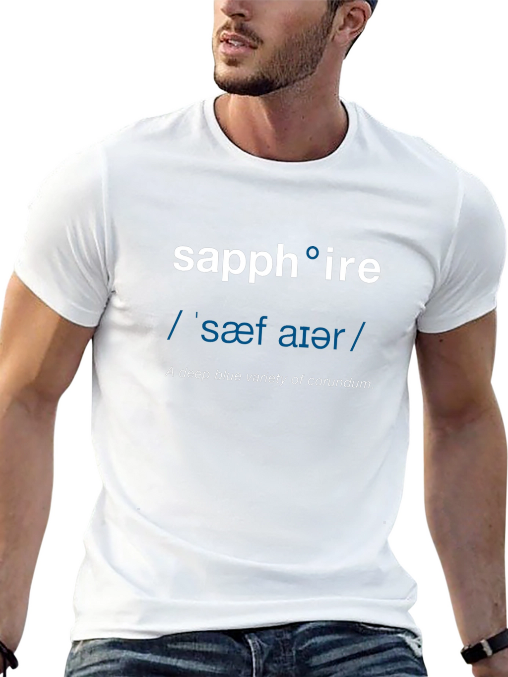 Sapphire Definition T-Shirt - Word Nerd Fashion
