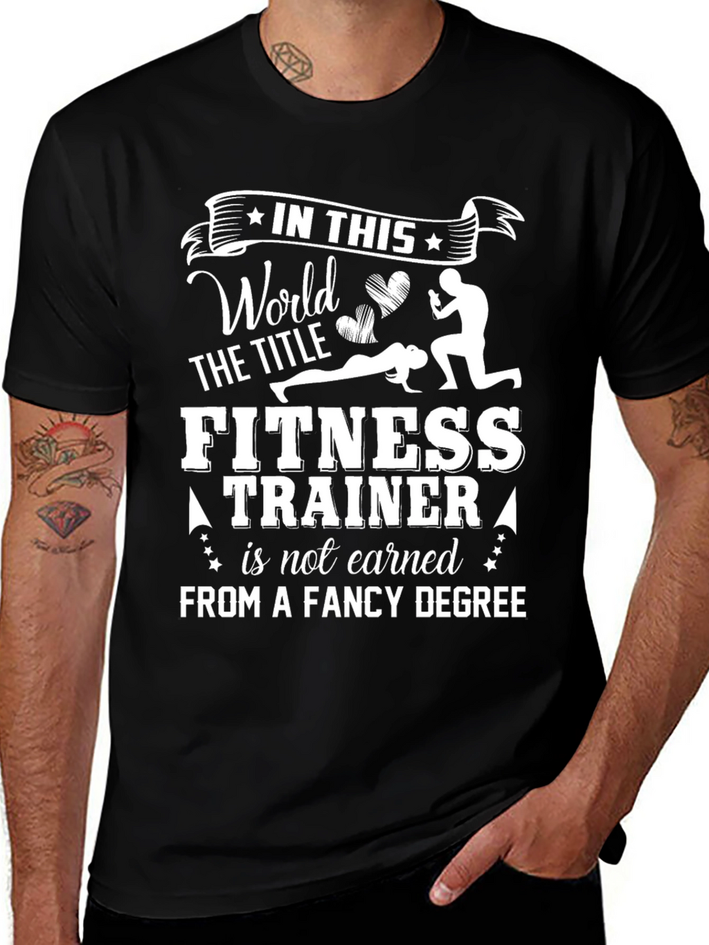 In This World Fitness Trainer Graphic Tee