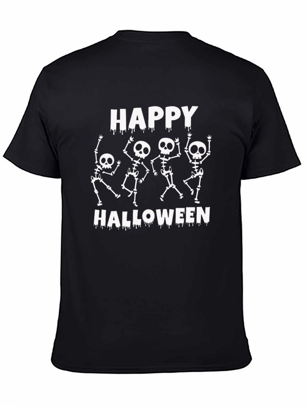 Happy Halloween Skeleton Graphic T-Shirt