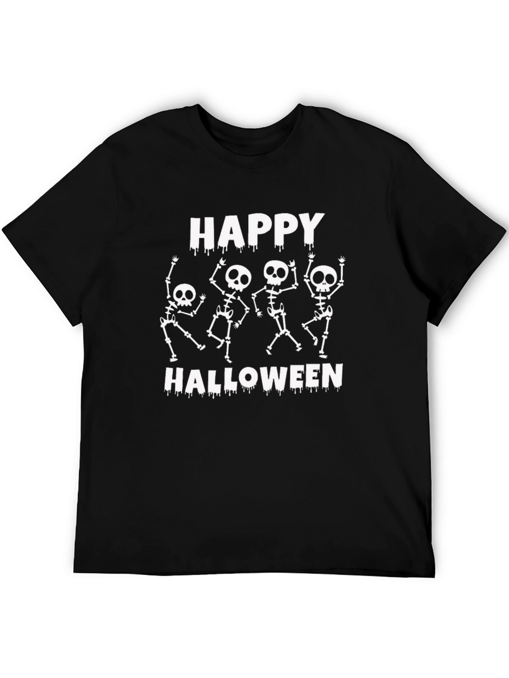 Happy Halloween Skeleton Graphic T-Shirt
