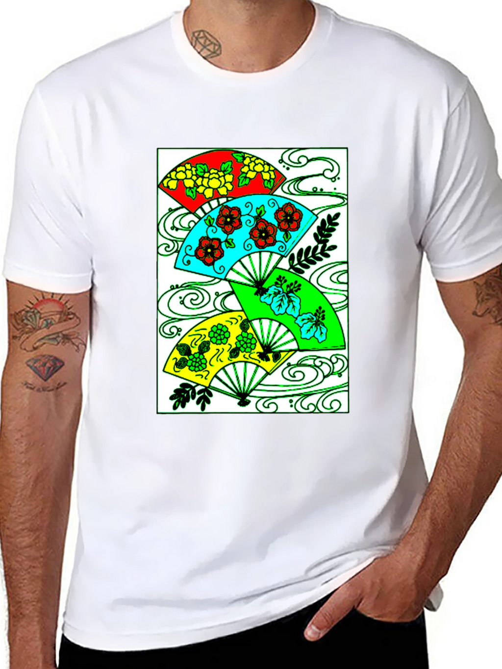 Floral Fan Graphic Tee