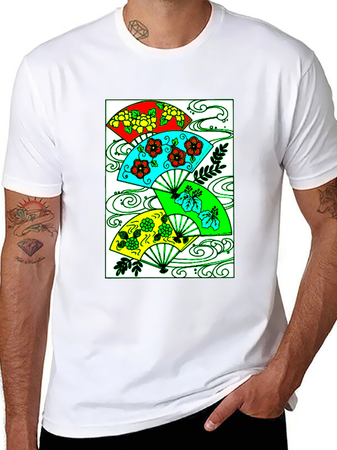 Floral Fan Graphic Tee
