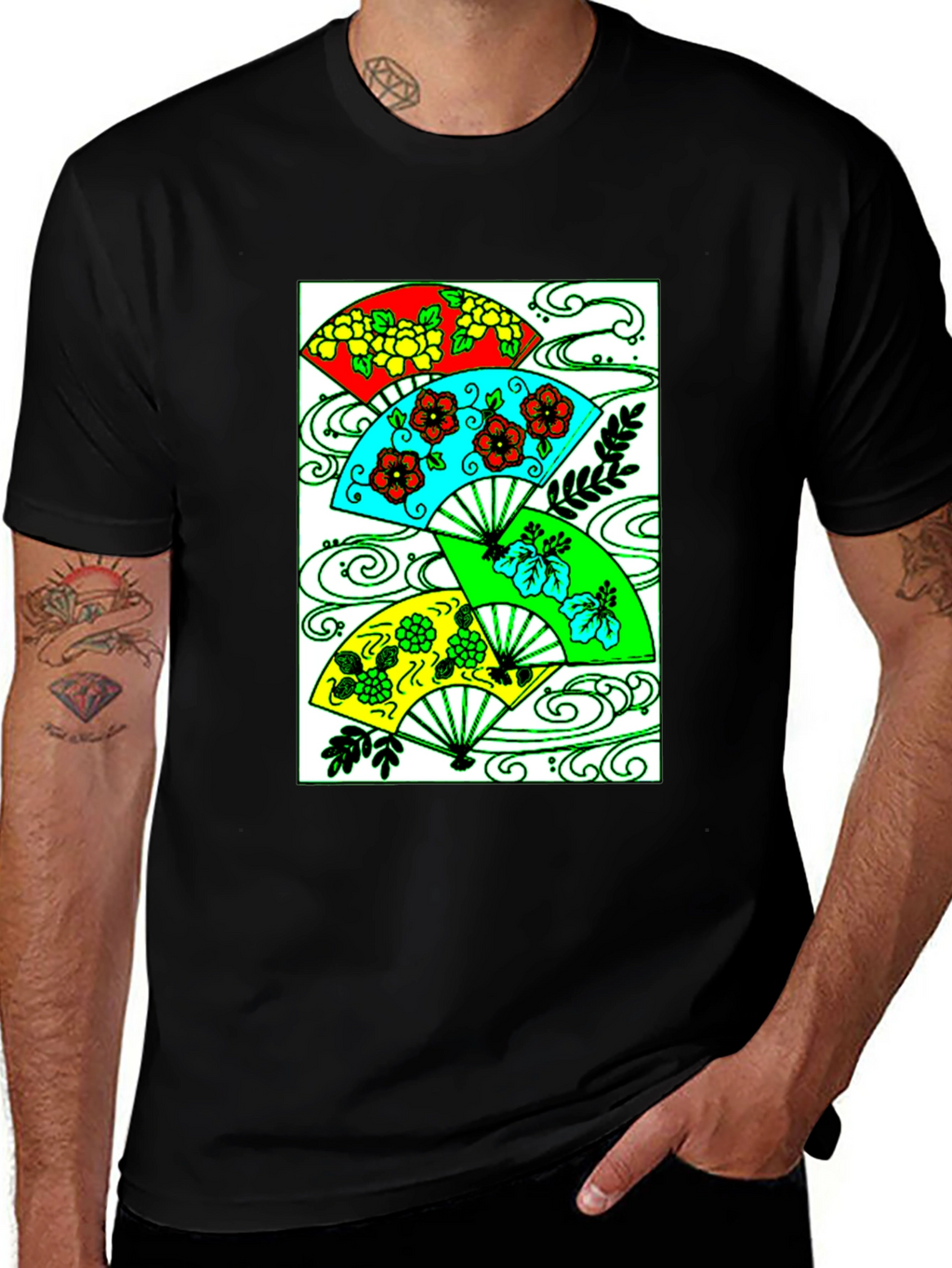 Floral Fan Graphic Tee
