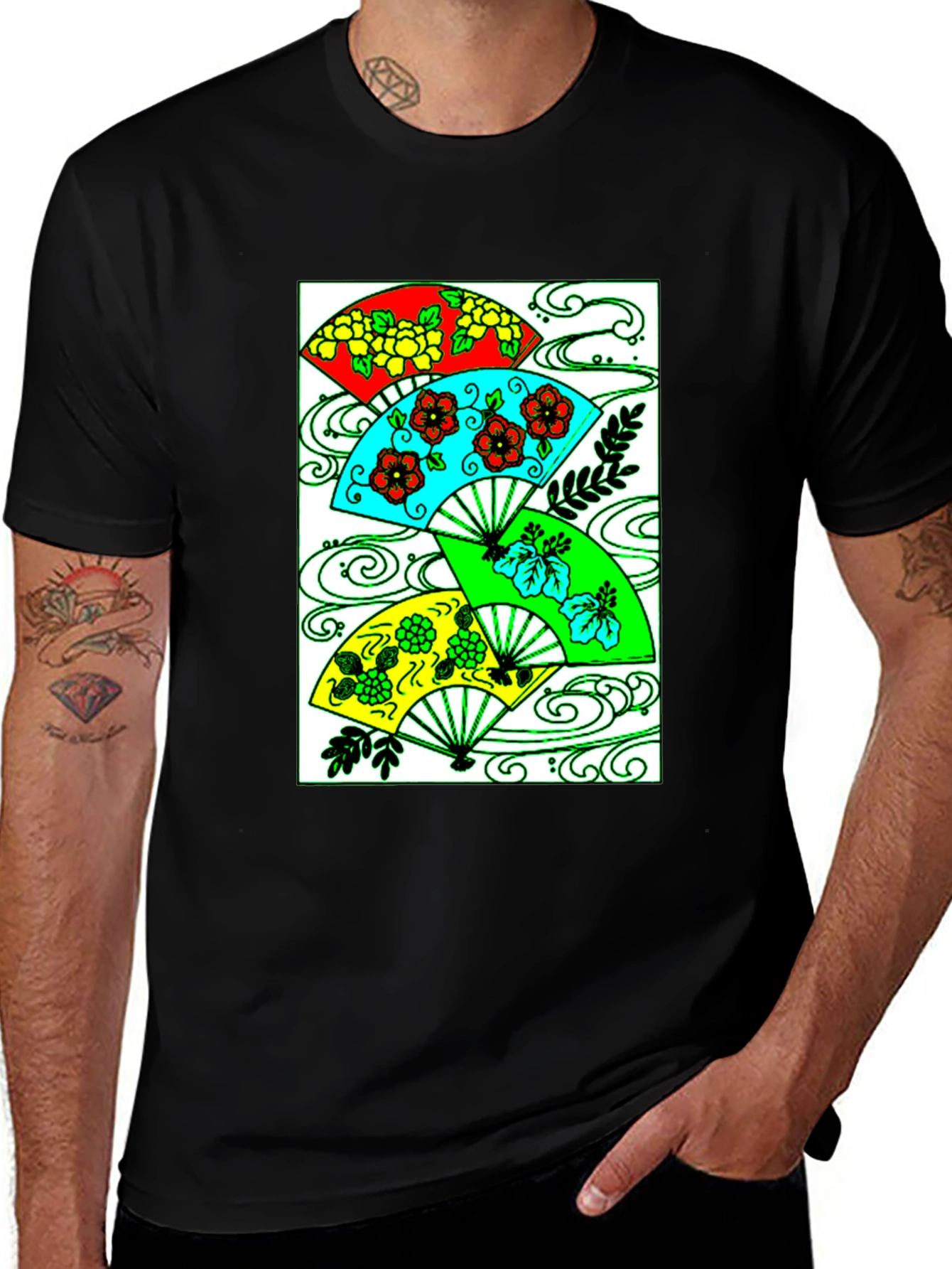 Floral Fan Graphic Tee