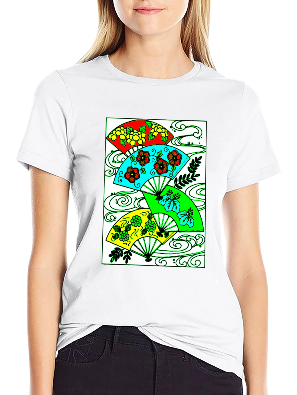 Floral Fan Graphic Tee