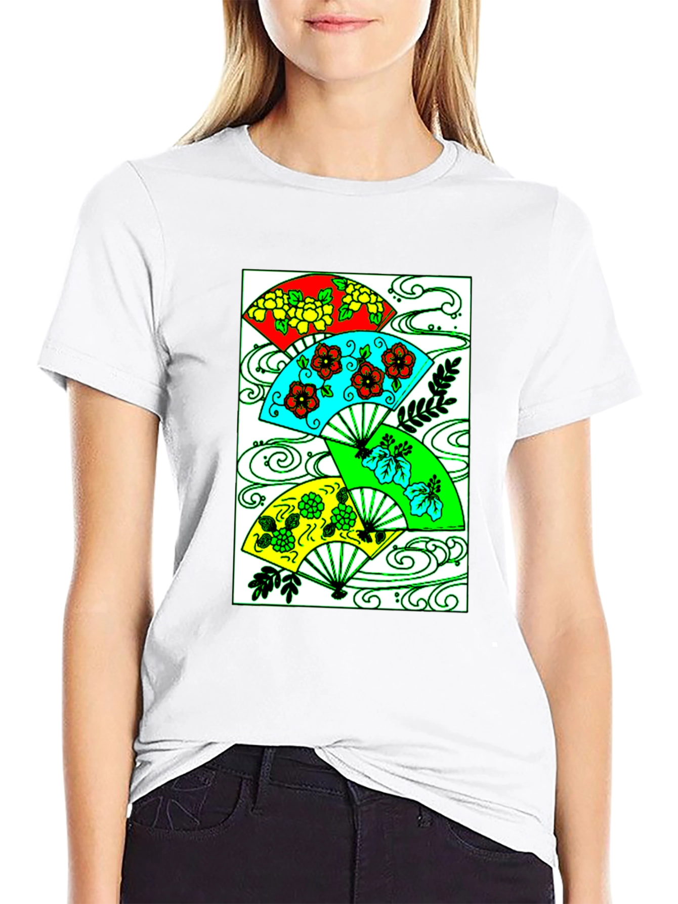 Floral Fan Graphic Tee