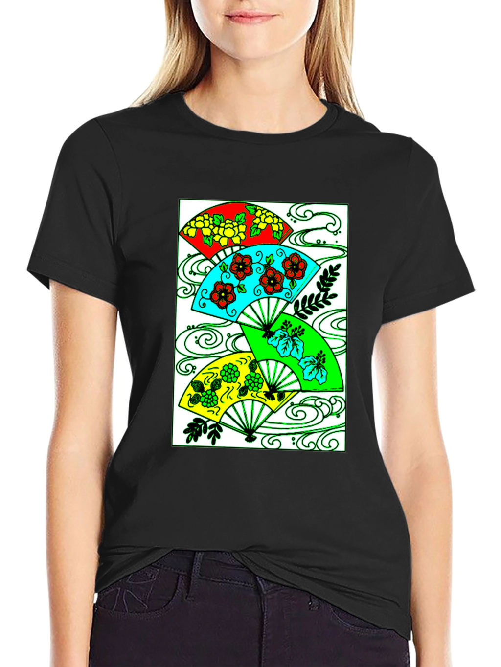 Floral Fan Graphic Tee