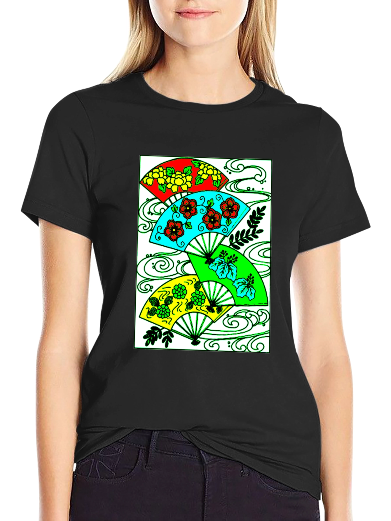 Floral Fan Graphic Tee