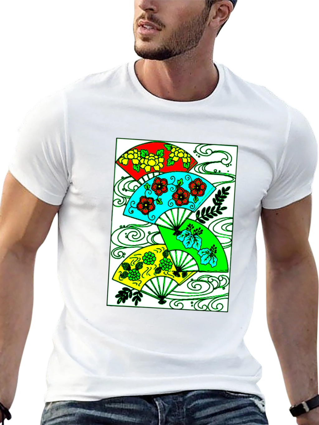 Floral Fan Graphic Tee