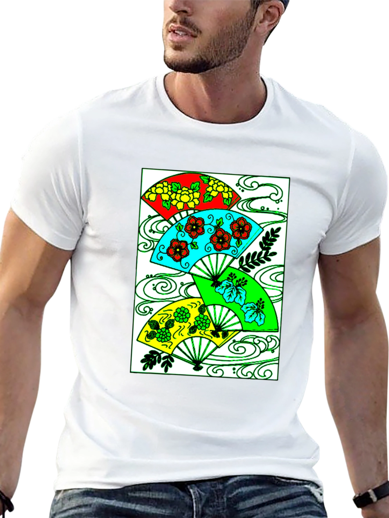 Floral Fan Graphic Tee