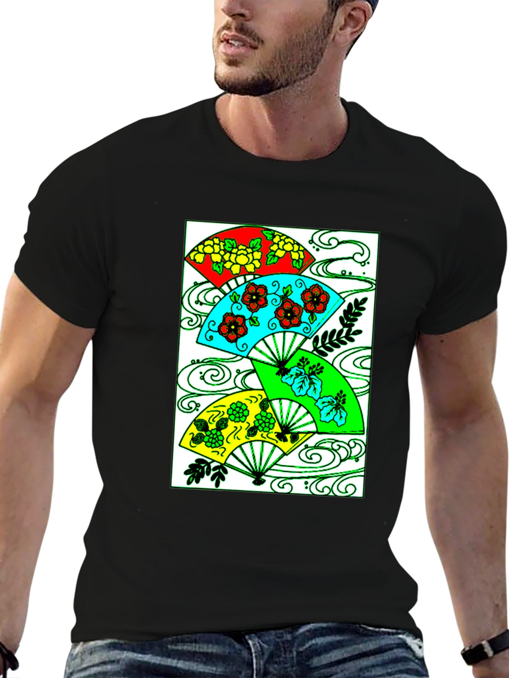 Floral Fan Graphic Tee
