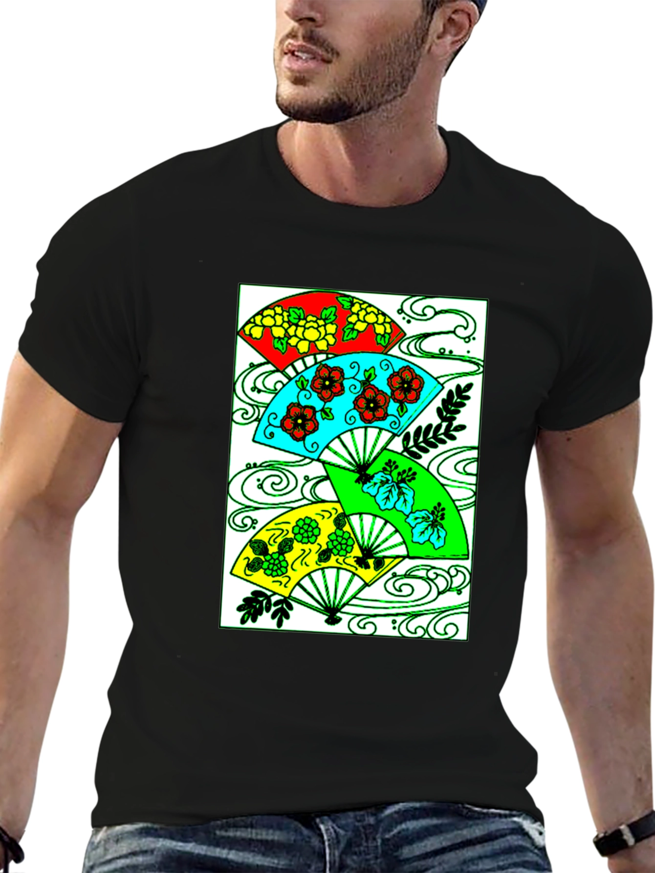 Floral Fan Graphic Tee
