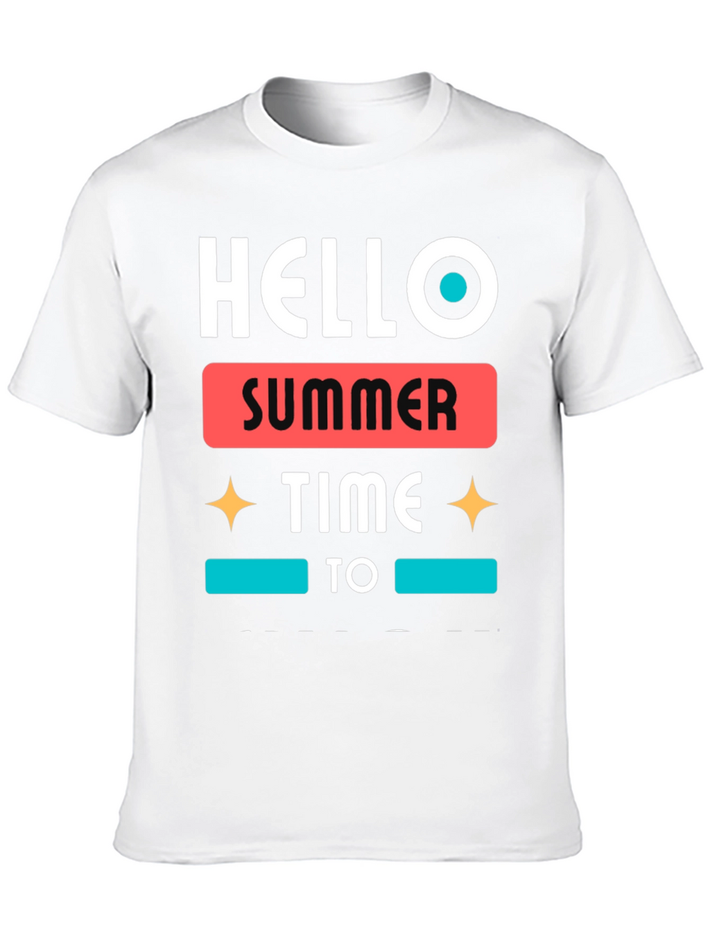 Hello Summer Time Graphic Tee - Stylish Casual Wear