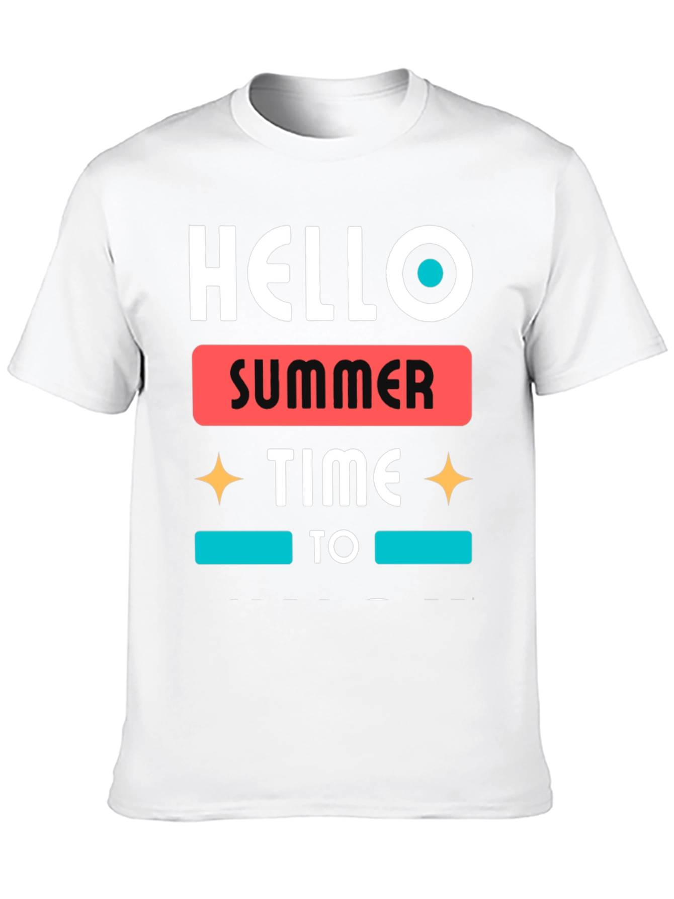 Hello Summer Time Graphic Tee - Stylish Casual Wear