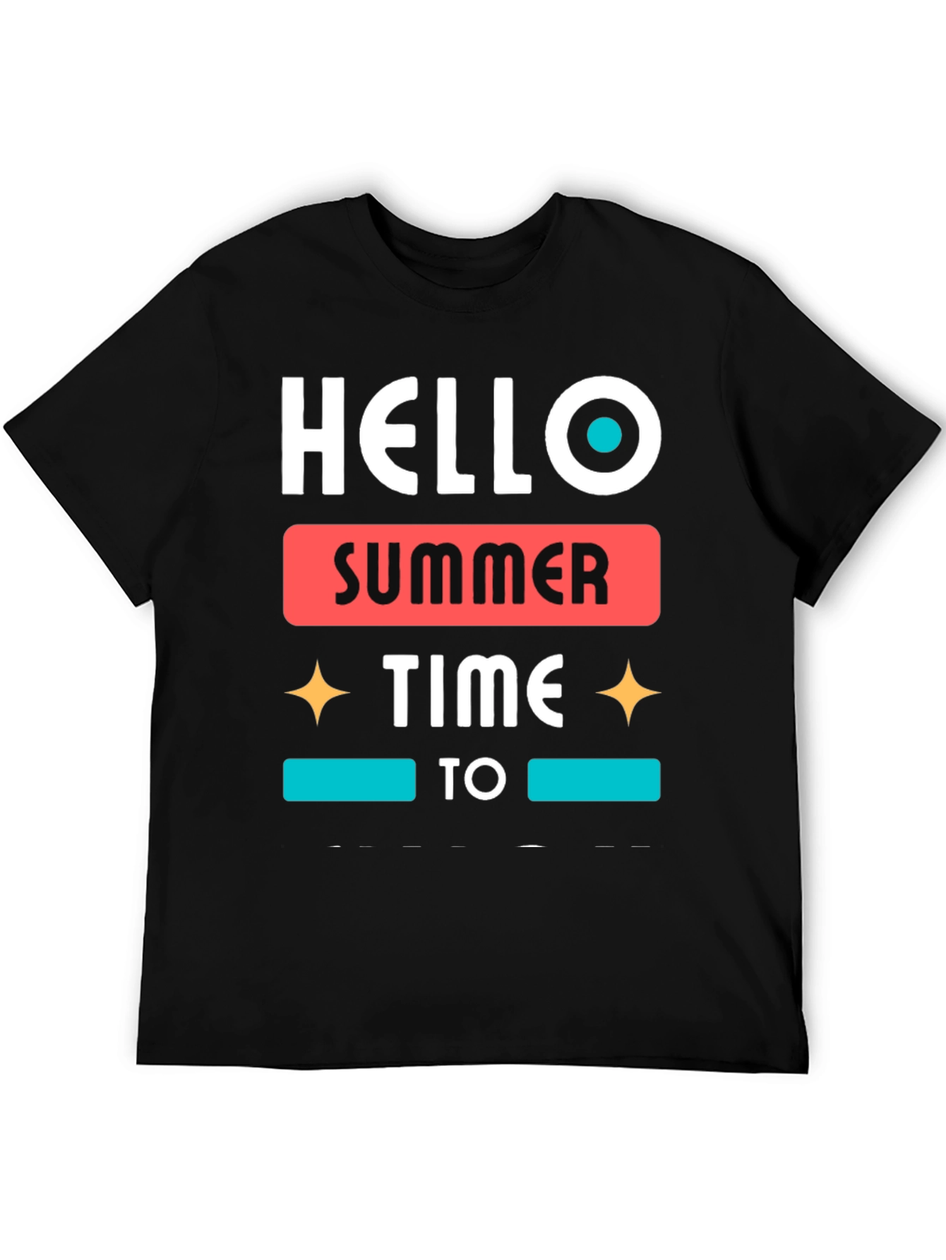 Hello Summer Time Graphic Tee - Stylish Casual Wear