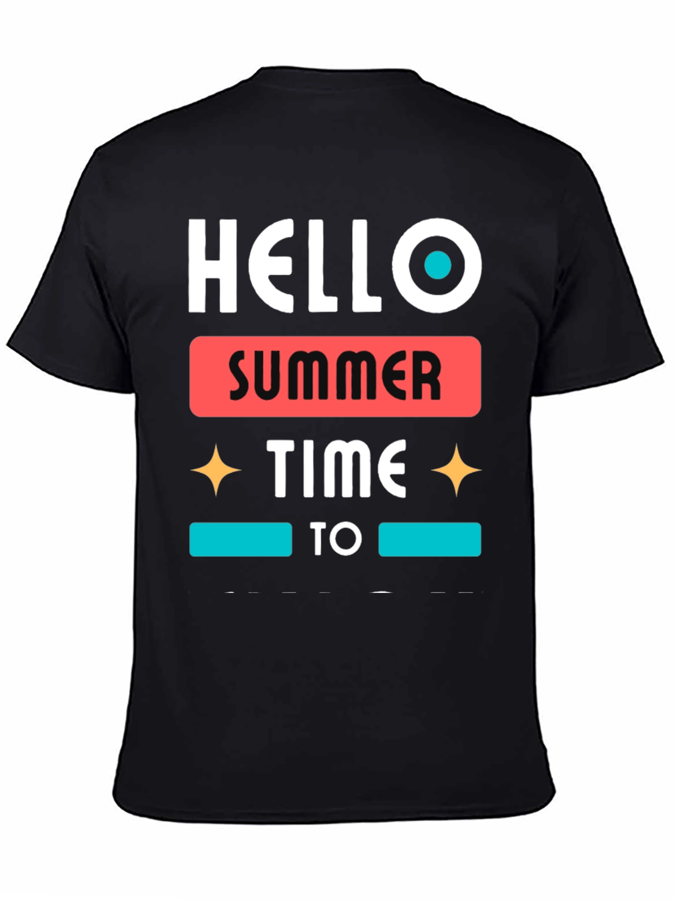 Hello Summer Time Graphic Tee - Stylish Casual Wear
